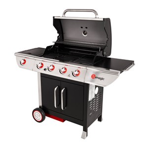 Barbecue au gaz manhattan 450gpi - 4 brûleurs + réchaud 14kw