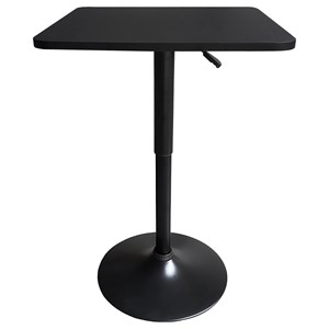 Table de bar carrée noire luke