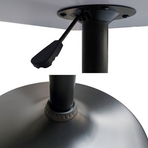 Table de bar carrée noire luke