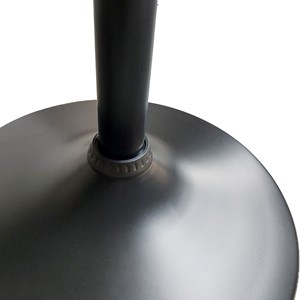 Table de bar carrée noire luke