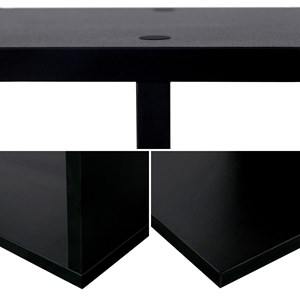 Bibliothèque 6 étagères noire virginia