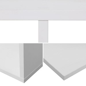 Bibliothèque 6 étagères blanche virginia