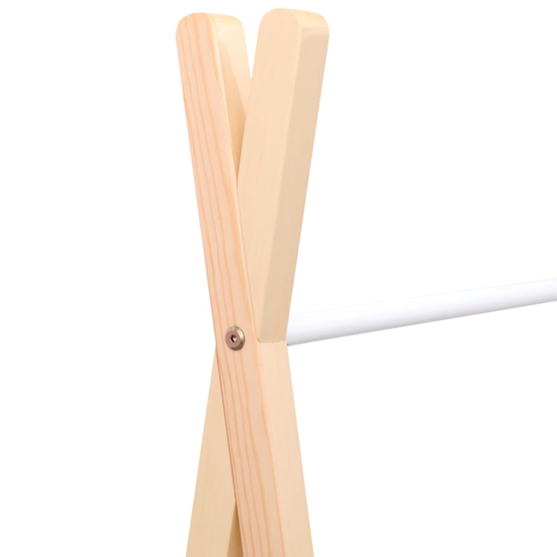 Penderie pour enfant bois et blanche avec tiroir lou (Happy Garden) - Image 3