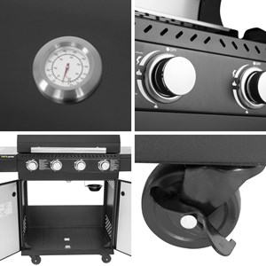 Cuisine extérieure modulable fyra - 4 brûleurs