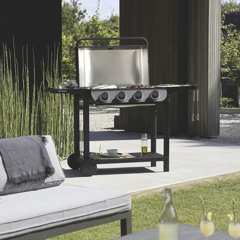 Barbecue gaz flavo 76 sc sur chariot