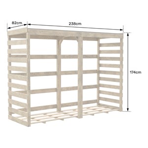 Bûcher en pin colombus xl