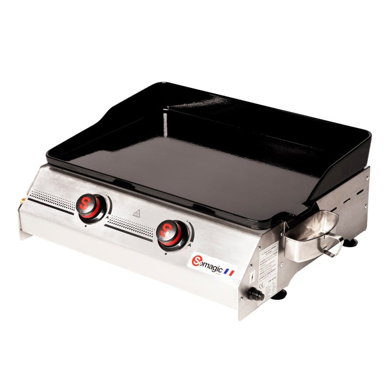 Somagic - Plancha gaz so premium 2 feux