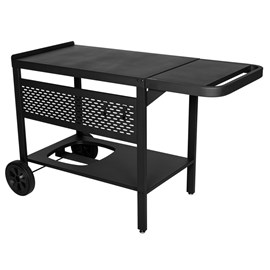 Desserte spéciale plancha à poser, sur chariot.