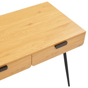 Bureau en bois 2 tiroirs louis