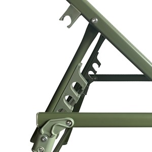 Lot de 2 bains de soleil pliants sicilia en textilène vert sauge