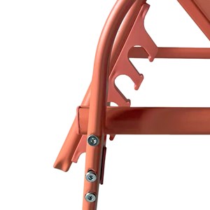 Lot de 2 bains de soleil sardinia en textilène et structure terracotta