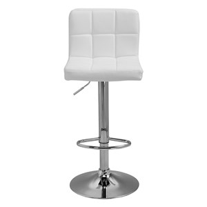Lot de 2 tabourets de bar blanc mike
