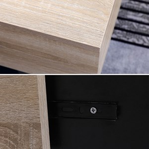 Table basse avec plateaux amovibles noire greta