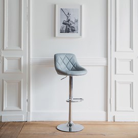 Tabouret de bar gris jasper