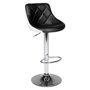 Tabouret de bar noir et blanc jasper