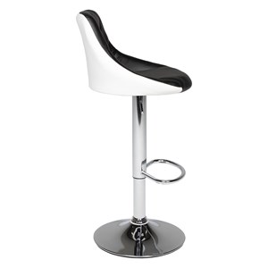 Tabouret de bar noir et blanc jasper