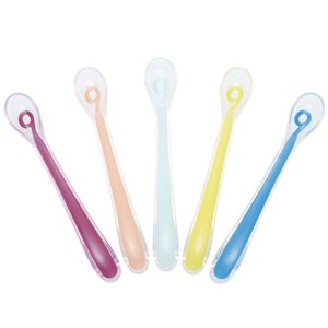 Lot de 5 cuillères 1er âge baby spoons