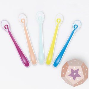 Lot de 5 cuillères 1er âge baby spoons