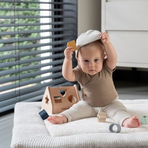 Bonnet willow warm linen (0-3 mois)