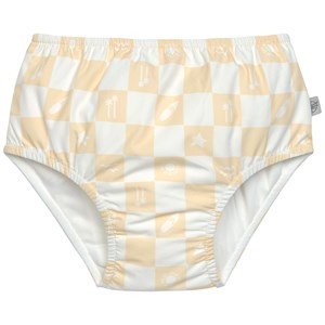 Maillot de bain couche check pattern vanille et écru (25-36 mois)