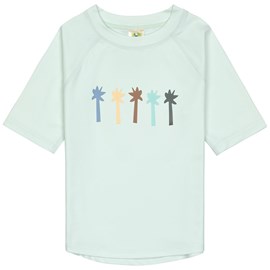 T-shirt anti-uv palmiers vert écume (25-36 mois)