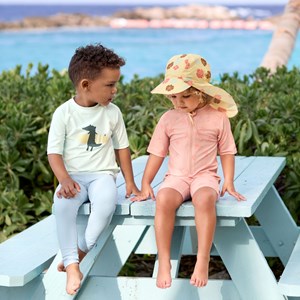 T-shirt anti-uv crocodile vert écume (19-24 mois)