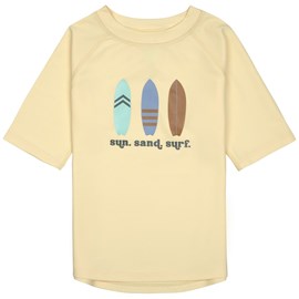 T-shirt anti-uv planches de surf vanille (19-24 mois)