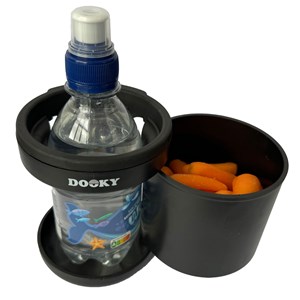 Porte-gobelet et porte-snack pour poussette