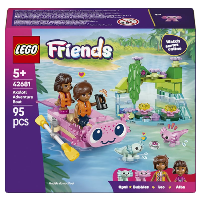 LEGO® Friends Le bateau d’aventures axolotl 42681