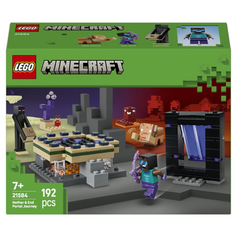 LEGO® Minecraft® Voyage à travers les Portails du Nether et de l’Ender 21584