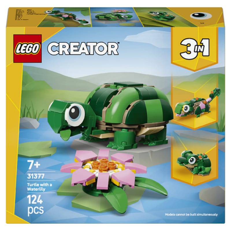 LEGO® Creator 3en1 La tortue et la fleur de nénuphar Creator 31377