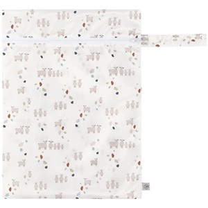 Sac à couches imperméable tiny farmer pois et mouton
