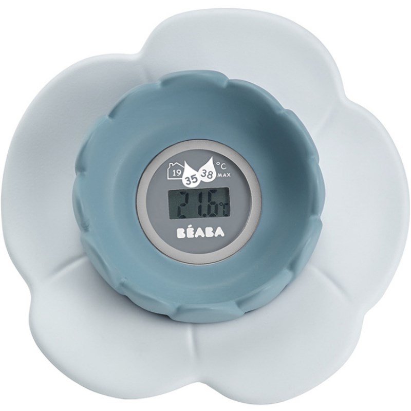 Thermomètre de bain lotus green blue
