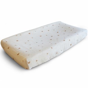 Housse de matelas à langer en coton bio rainbows (72 x 48 cm)