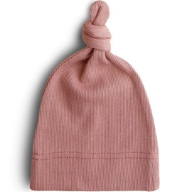 Bonnet de naissance côtelé cedar