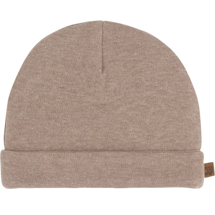 Bonnet de naissance en coton bio melange clay (0-3 mois)