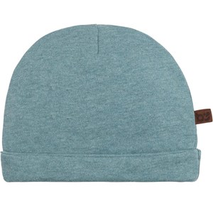 Bonnet de naissance en coton bio melange stonegreen (0-3 mois)