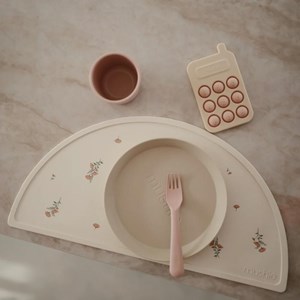 Set de table en silicone pink flowers