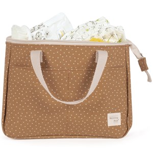 Trousse de toilette à pois poppy cannelle