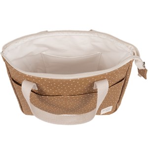 Trousse de toilette à pois poppy cannelle