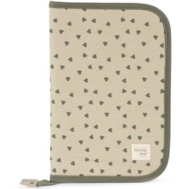 Protège carnet de santé coeurs poppy mousse
