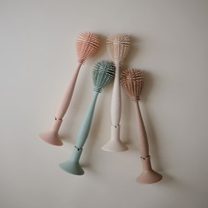 Goupillon en silicone cambridge blue