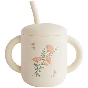 Tasse à paille pink flowers