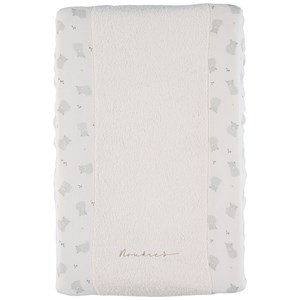 Housse de matelas à langer en éponge écrue