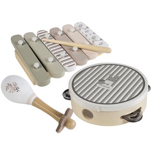 Ensemble d'instruments de musique en bois botton