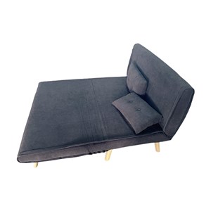 Ennis canapé convertible en velours côtelé gris 2 places