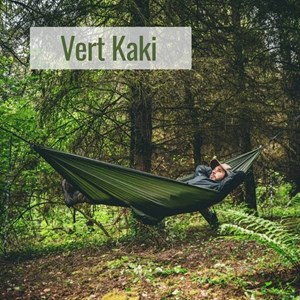 Cape 3 en 1 trail hoppers : poncho, hamac et tarp vert kaki