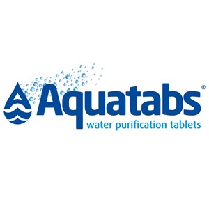 Tablettes de purification de l'eau aquatabs en boîte de 50 comprimés