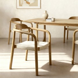 Chaise bois et corde