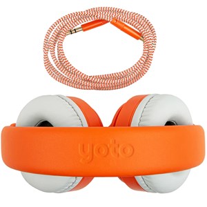 Casque audio orange